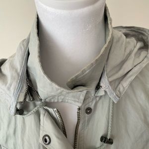 Joie Vera Jane Anorak Utility Zip
Front Jacket Hooded Light Blue
Size XS